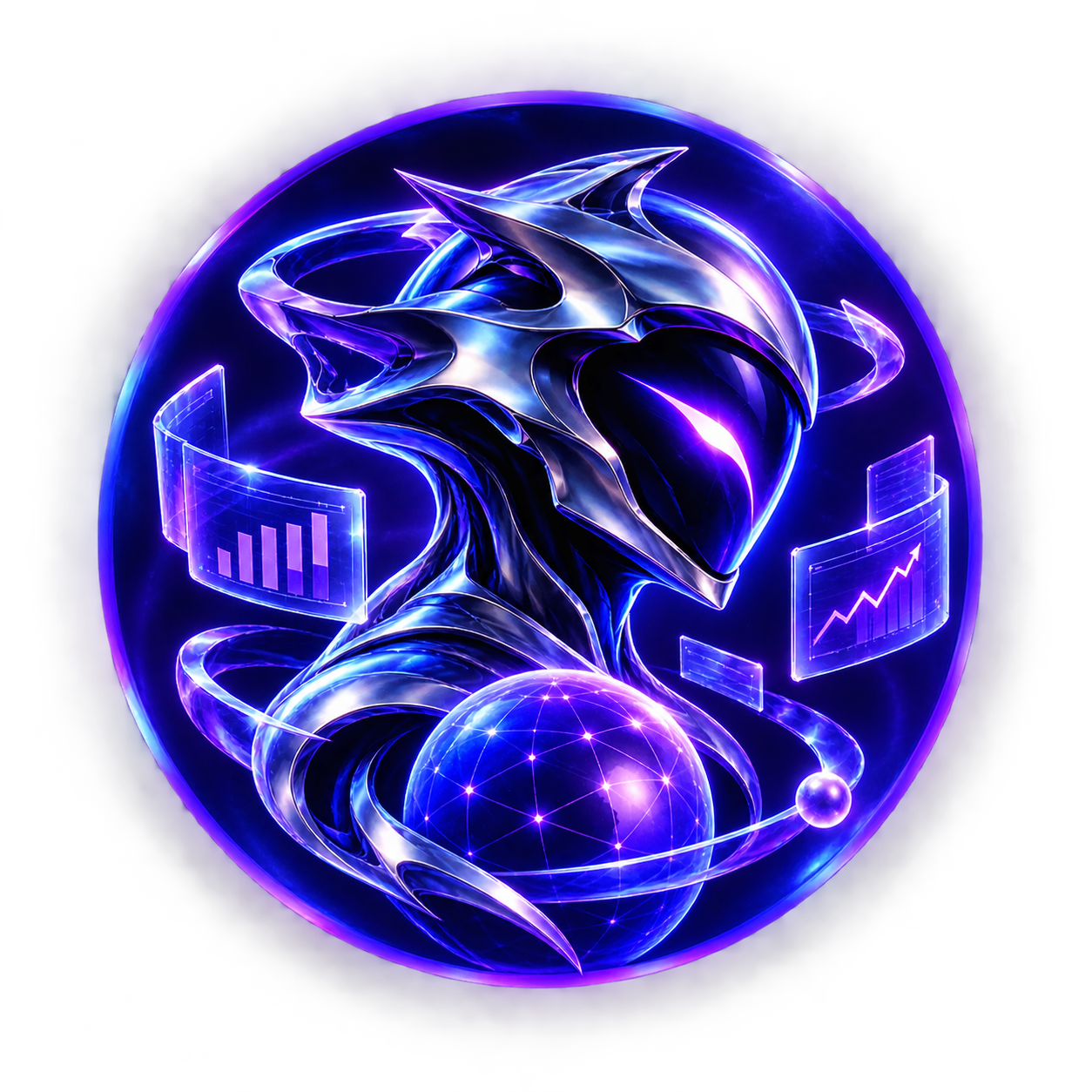 SimuFi AI market simulator emblem